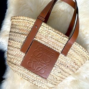 Loewe Raffia Basket Bag